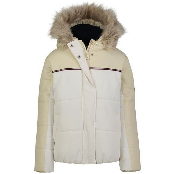 Chaqueta acolchada Tommy Hilfiger para niñas Egret Expedition, talla 6