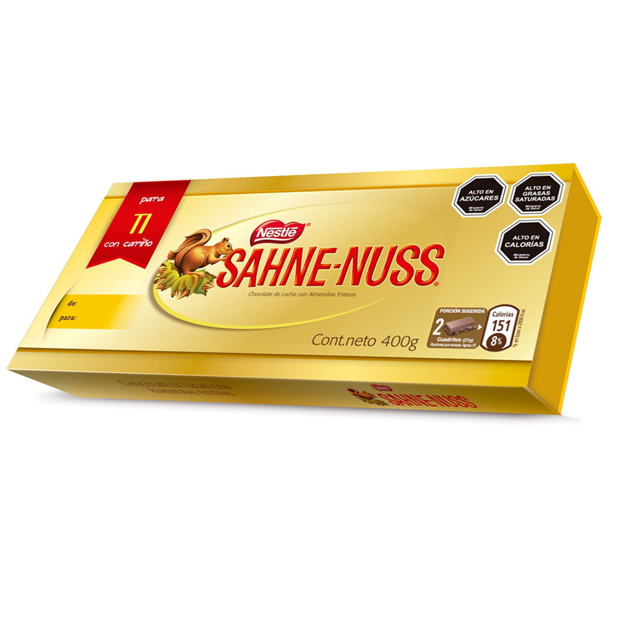 Chocolate Con Almendras Caja 400 g Sahne Nuss