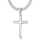 thumbnail image 1 of Besteel Collar de Cruz de Plata de Ley 925 para Hombre y Mujer, 1 of 3