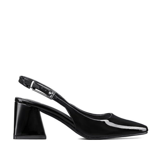Zapato Taco Talón abierto Simil Charol Mujer Weide YOU538