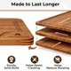 thumbnail image 3 of Set de 3 tablas de cortar de bambú con soporte Woodenhouse, 3 of 7