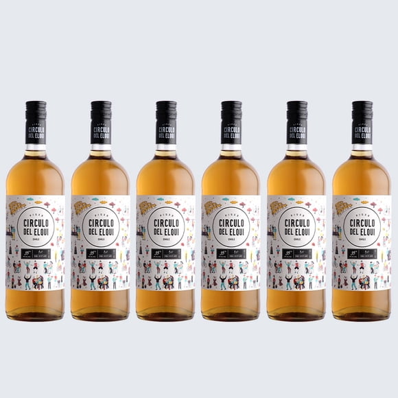 6X Pisco Circulo del Elqui Especial 35° 1000cc