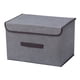 thumbnail image 4 of Caja De Almacenamiento Plegable Con Tapa Organizador De Botanas Contenedor Armario L Gris, 4 of 5