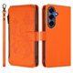 thumbnail image 2 of Funda Cartera Mariposa para [Samsung Galaxy S26 Plus] con Soporte y Cremallera Naranja, 2 of 6