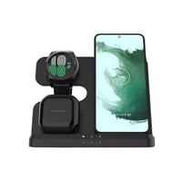 Crusec - Cargador Magnético Inalámbrico 3 En 1 Plegable Multifuncional