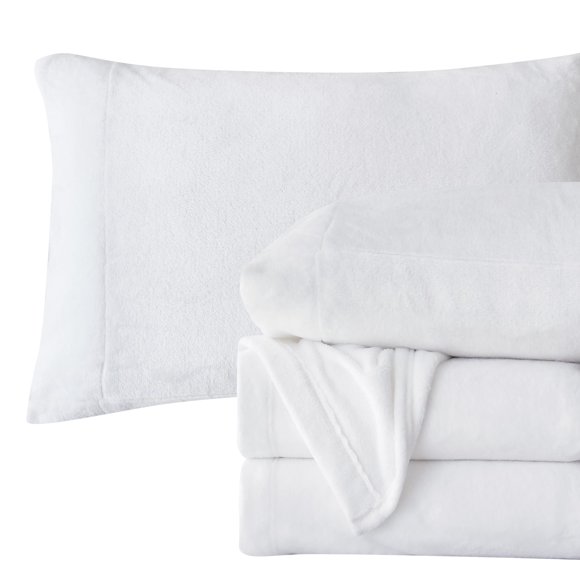 Juego de sábanas Elegant Comfort, terciopelo y franela de felpa Cal King
