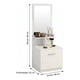 thumbnail image 3 of Velador Con Espejo Repisa Y Cajon Grande 170cm Con Enchufe Mate Blanco, 3 of 8