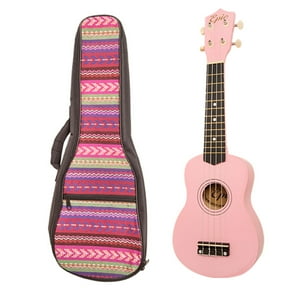 Ukelele 21Pulgadas Rosado Con Funda Acolchada Epic