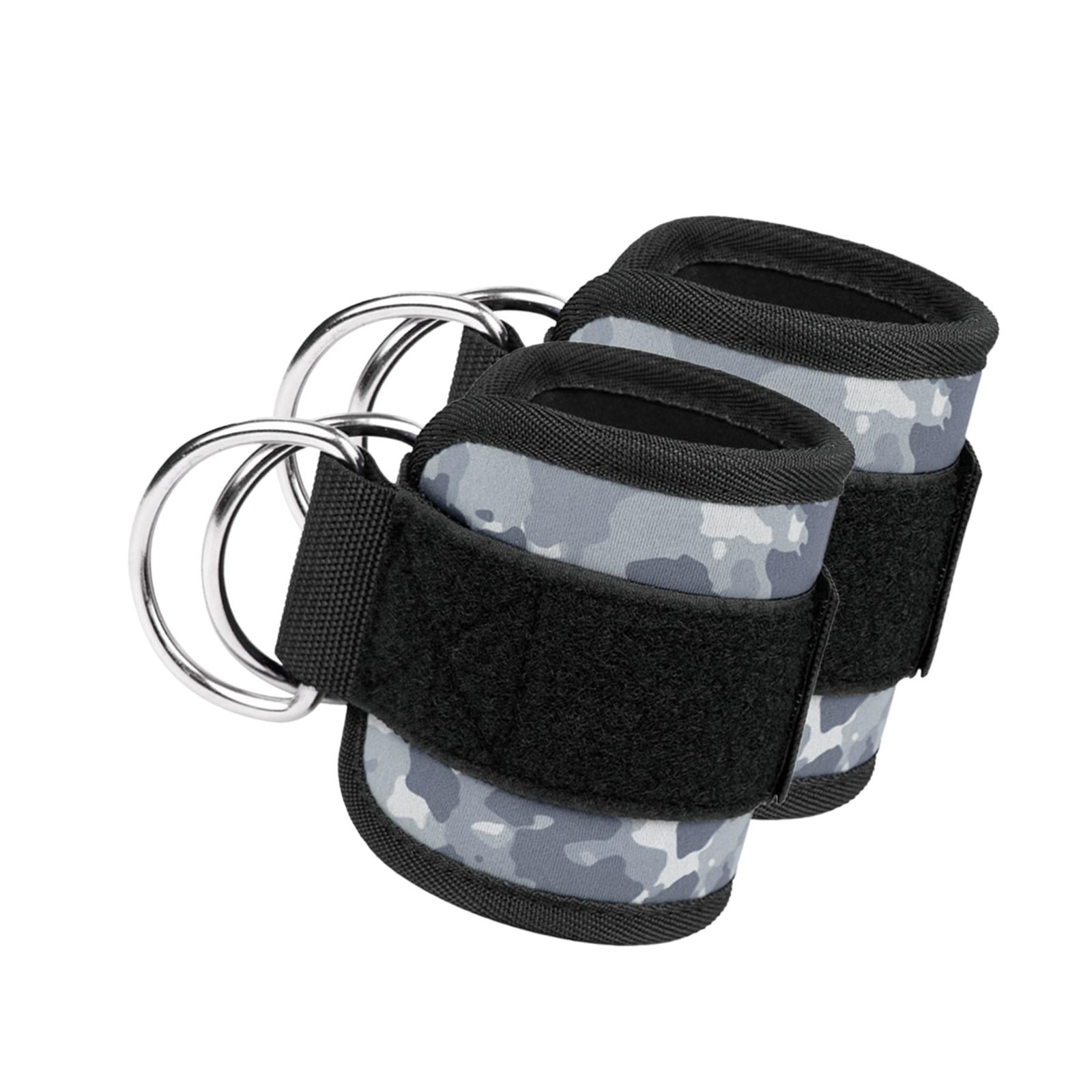 Magideal - Correas De Tobillo Para Máquina De Cable, Accesorios Para Máquina De Cable Para Hombres Y Mujeres, Refuerzo De Hebilla De Tobillo, Brazalete De Tobill Gris