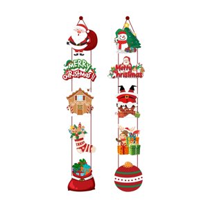 Magideal - Pancartas Navideñas Para Puertas, Colgante Con Placa Para Puerta Delantera, Pancarta Colgante Para Puertas Navideñas, Para Tienda De Porche De Granja Estilo A