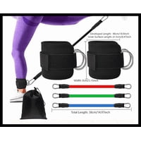 Magideal - Bandas De Resistencia Para Tobillos Con Puños, Bandas Para Tobillos, Bandas De Resistencia De 3 Niveles Diferentes, Equipo De Ejercicios Para Entrenam