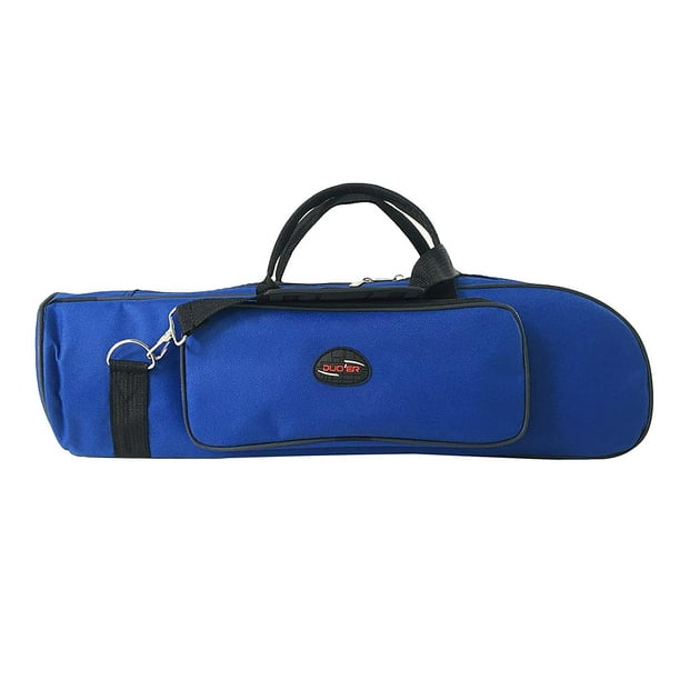 Estuche De Transporte Para Trompeta De Concierto Correa De Hombro Impermeable De Tela Oxford Azul