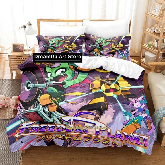 NewFreedom Planet Bedding Set Duvet Cover Comforter Bed Set Quilt Cover Pillowcase Boys Girls Adult