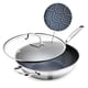 thumbnail image 1 of Wok Blue Diamond Hybrid de acero inoxidable antiadherente de 30 cm con tapa, 1 of 4