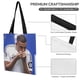 thumbnail image 3 of Kylian Mbappé Bolso de tela con estampado de lienzo para mujer, bolsa de compras reutilizable y estética, con cremallera interior, regalo para mujer, 35 × 40 cm., 3 of 6