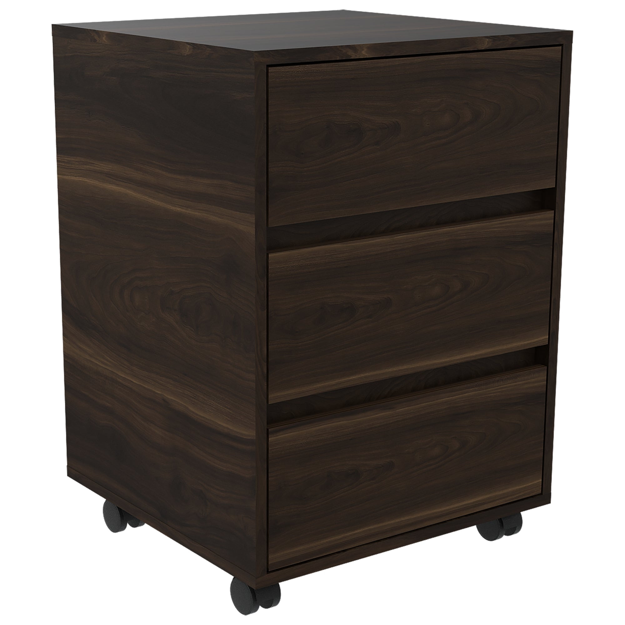 Fmfurniture - Cajonera Con Ruedas Fm-007o Café Oscuro