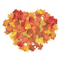 Magideal - 400 Piezas Hojas De Arce Artificiales Decorativas Falsas De Otoño Ramas De Hoja Seda Para Manualidades Adecuadas Para Boda Fiesta Acción De Gracias Decoración Hogar 100 Piezas