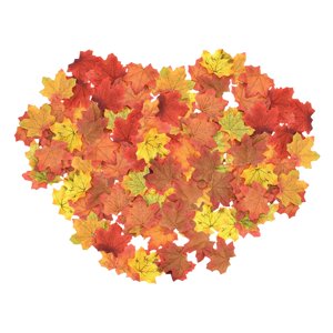 Magideal - 400 Piezas Hojas De Arce Artificiales Decorativas Falsas De Otoño Ramas De Hoja Seda Para Manualidades Adecuadas Para Boda Fiesta Acción De Gracias Decoración Hogar 100 Piezas