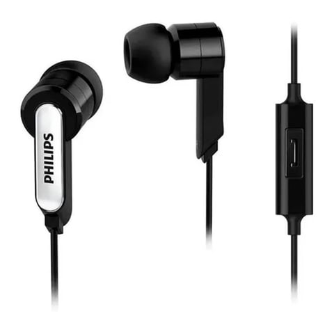 Philips - Audifonos Alambricos Manos Libres Jack 3.5Mm Negro