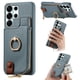 thumbnail image 1 of Funda FOXDOCK para Samsung Galaxy S26 Ultra Diseño con anillo, soporte, almacenamiento y protección RFID-azul, 1 of 6