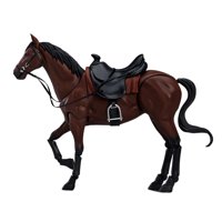 Magideal - Modelo De Caballo A Escala 1/12, Modelo A Escala De Decoración De Caballo De Simulación, Modelo Exquisito , Marrón Marrón