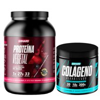 Gohard - Proteina Vegetal Frutos Del Bosque 1Kg Pack Colageno Hidrolizado 300Gr