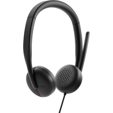 Audífonos Para Conferencias Dell Wh3024 Alámbrico Negro