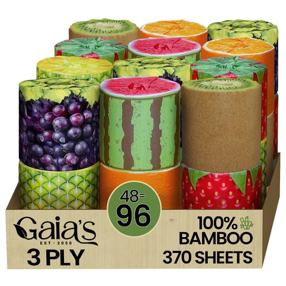 Papel Higiénico GAIA'S Gaias Premium Soft Fruit TP Organic Bamboo