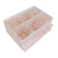 Ioensy - Caja De Almacenamiento Acrílico Impermeable Mármol Pinzas Soporte De Exhibición Para Salón Hogar Rosa