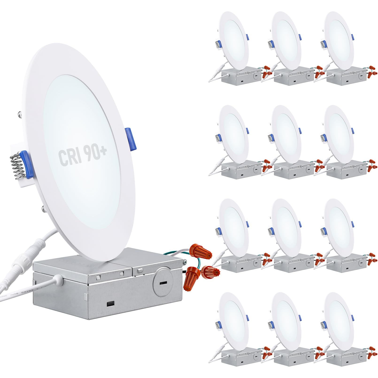 Luminaria Torchstar Led Empotrable Delgada De 6" 12w 120v