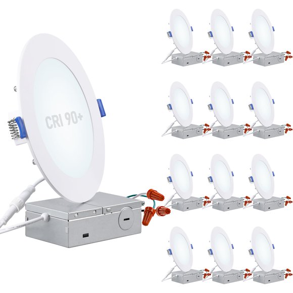 Luminaria TORCHSTAR LED empotrable delgada de 6" 12W 120V