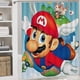 thumbnail image 5 of Super Mario-theme 4-Piece Shower Curtain Set with Rugs, Waterproof Bathroom Decor Set Includes Bath Mat, U-Shaped Rug, Toilet Lid Cover and Curtain with Hooks, 5 of 6