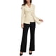thumbnail image 2 of INSPIRE CHIC Blazer Casual para Mujer con Solapa, Cinturón de Hebilla, Manga Larga, Traje de Oficina, Talla M, Color Albaricoque, 2 of 6