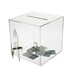 thumbnail image 3 of Caja de donaciones SOURCE ONE, cubo de acrílico con cerradura, 3 of 5