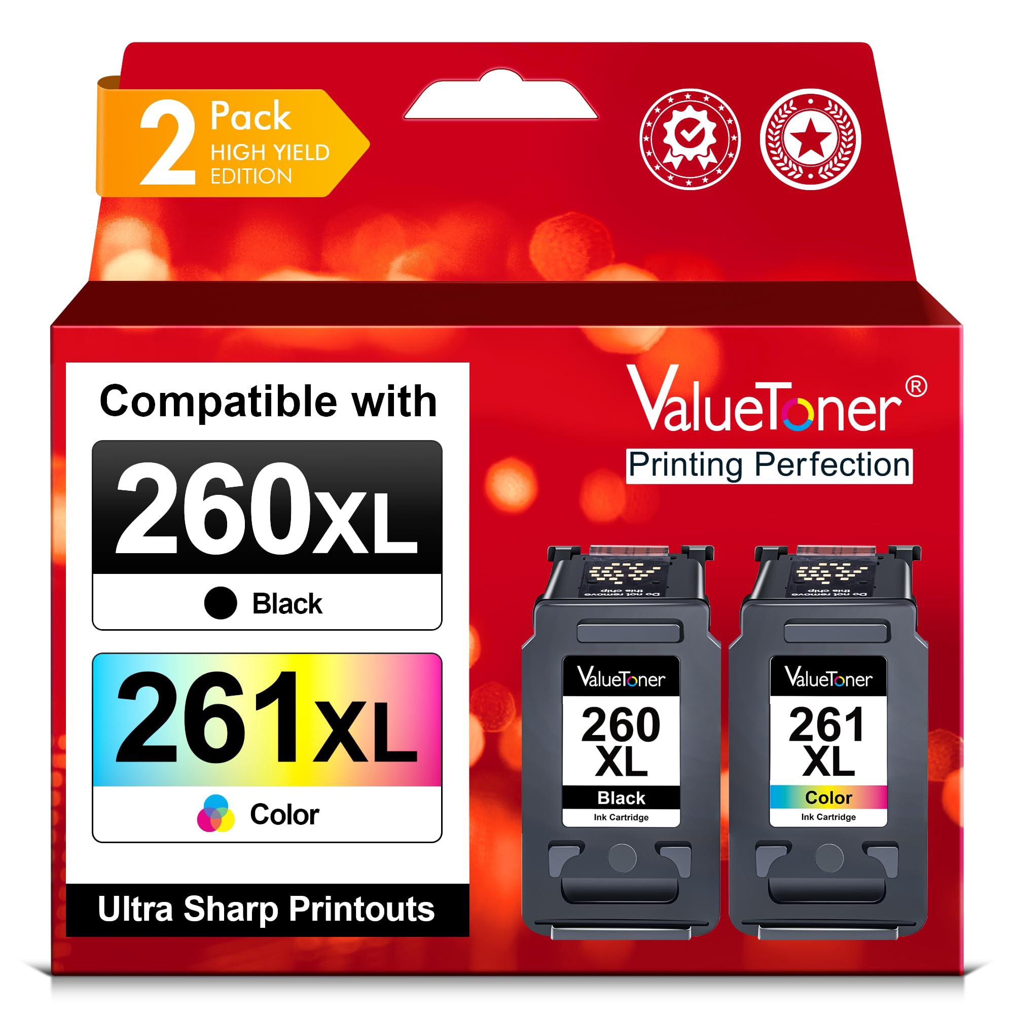 Cartuchos De Tinta Valuetoner 260xl 261xl Para Canon Pixma