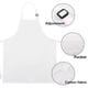 thumbnail image 4 of Juego de delantal y gorro de chef CRJHNS Kids ajustable de algodón blanco, 4 of 7