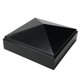 thumbnail image 1 of Remate para poste Decorex Hardware 10 x 10 cm de aluminio negro, 1 of 8