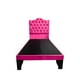 thumbnail image 1 of Cama 1,5 Plazas Ovalado, Incluye Base + Respaldo Fucsia Flobal, 1 of 4