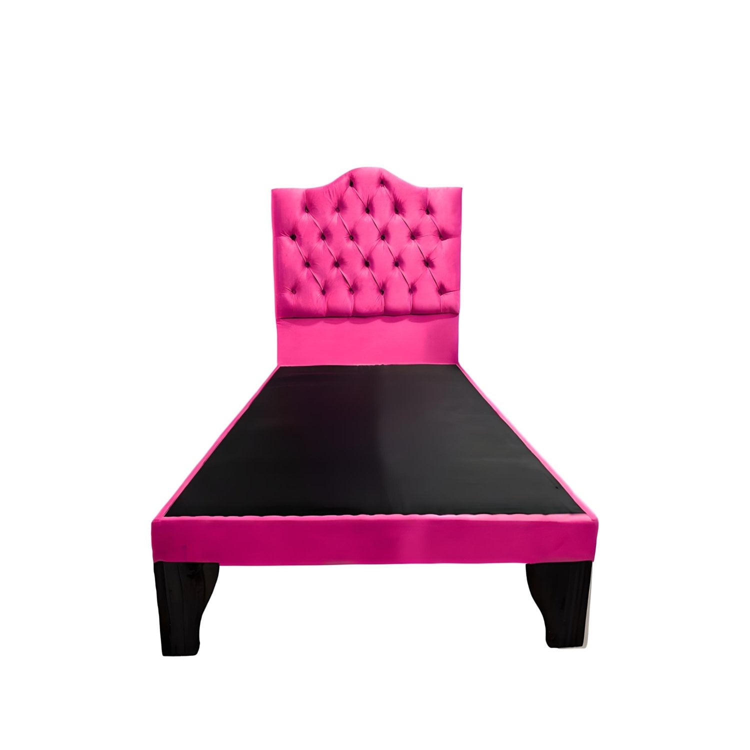 Cama 1 Plaza Ovalada Incluye Base Y Respaldo Fucsia Flobal