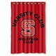 thumbnail image 1 of Cortina de ducha para baño NC State Wolfpack con ganchos, tamaño 48 x 72 pulgadas, 1 of 3