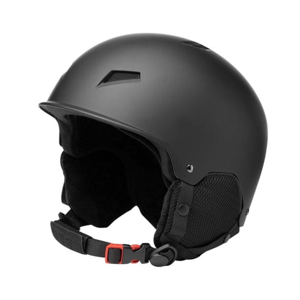 Casco de Esquí, Casco de Snowboard, Casco de Snowboard para Esquí, Snowboard, Ajuste Ajustable con Rejillas de Ventilación, Casco Deportivo para Nieve Negro