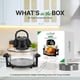 thumbnail image 3 of Cuenco de vidrio Air Fryer Nutrichef para encimera de convección de 18 cuartos, 3 of 6