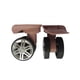 thumbnail image 5 of Paquete de 2 ruedas de maleta de viaje ruedas de carrito de ruedas de doble hilera instalan fácilmente una buena capacidad de carga de carga porosa en rosa dorado, 5 of 5