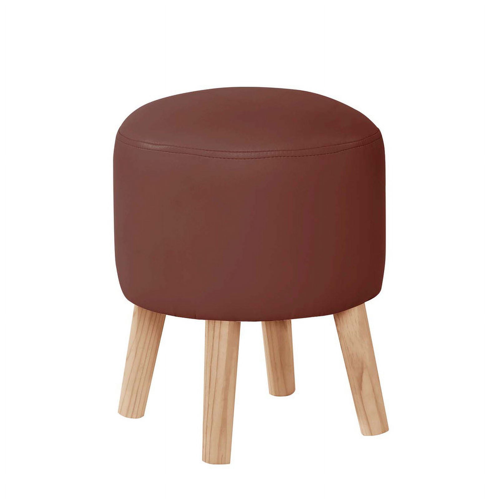 Latam Home - Pouf Nantes Pu Chocolate