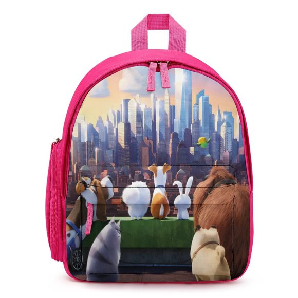 Mochila Escolar Desmarcar La Vida Secreta De Tus Mascotas Rosa