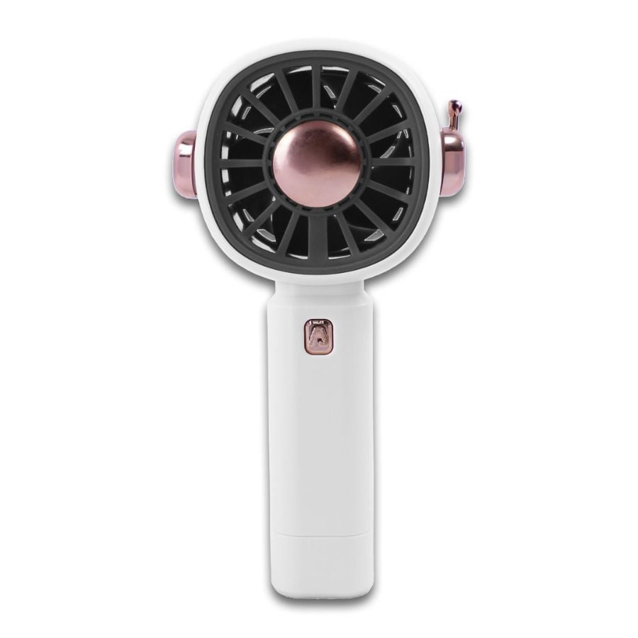 Click Ventas - Mini Ventilador Recargable Usb De Mano Portátil Blanco