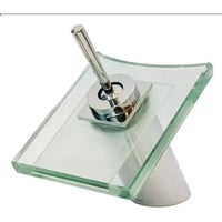 Genérico - Grifo Mezclador Monomando Lavabo Baño Cristal Moderno Lau