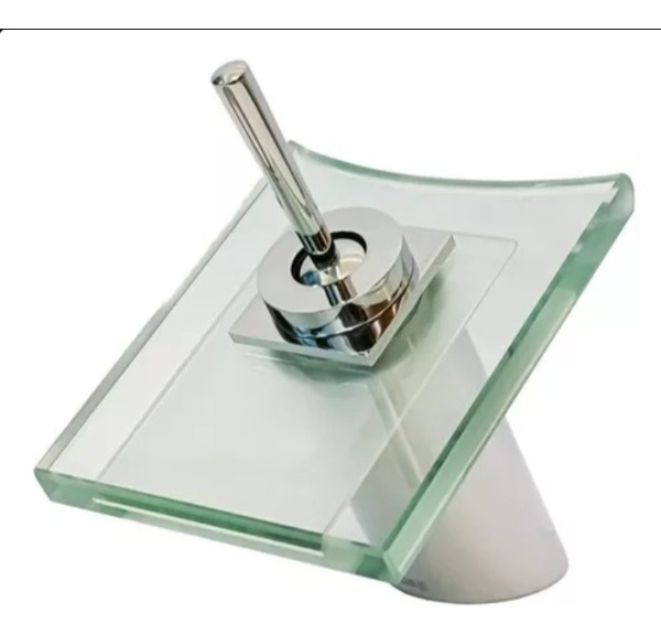 Genérico - Grifo Mezclador Monomando Lavabo Baño Cristal Moderno Lau