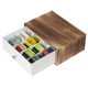 thumbnail image 1 of Caja de almacenamiento de té JACKCUBE DESIGN de madera rústica con 12 compartimentos, 1 of 8