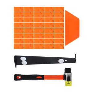 Bothyi - Juego De Instalación De Pisos De Madera Laminada De 43 Piezas, Bloque Trapezoidal De Instalación De Pisos De Madera